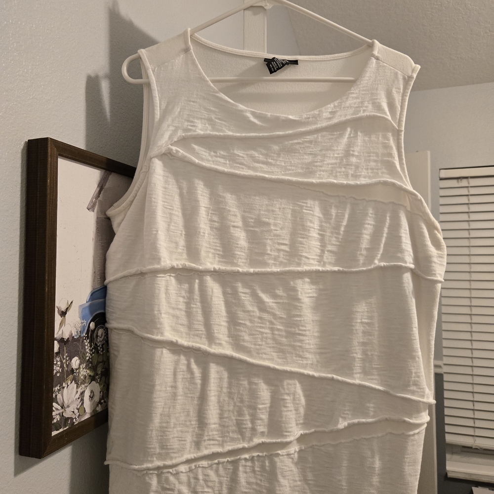 Alfani White Textured Camisole